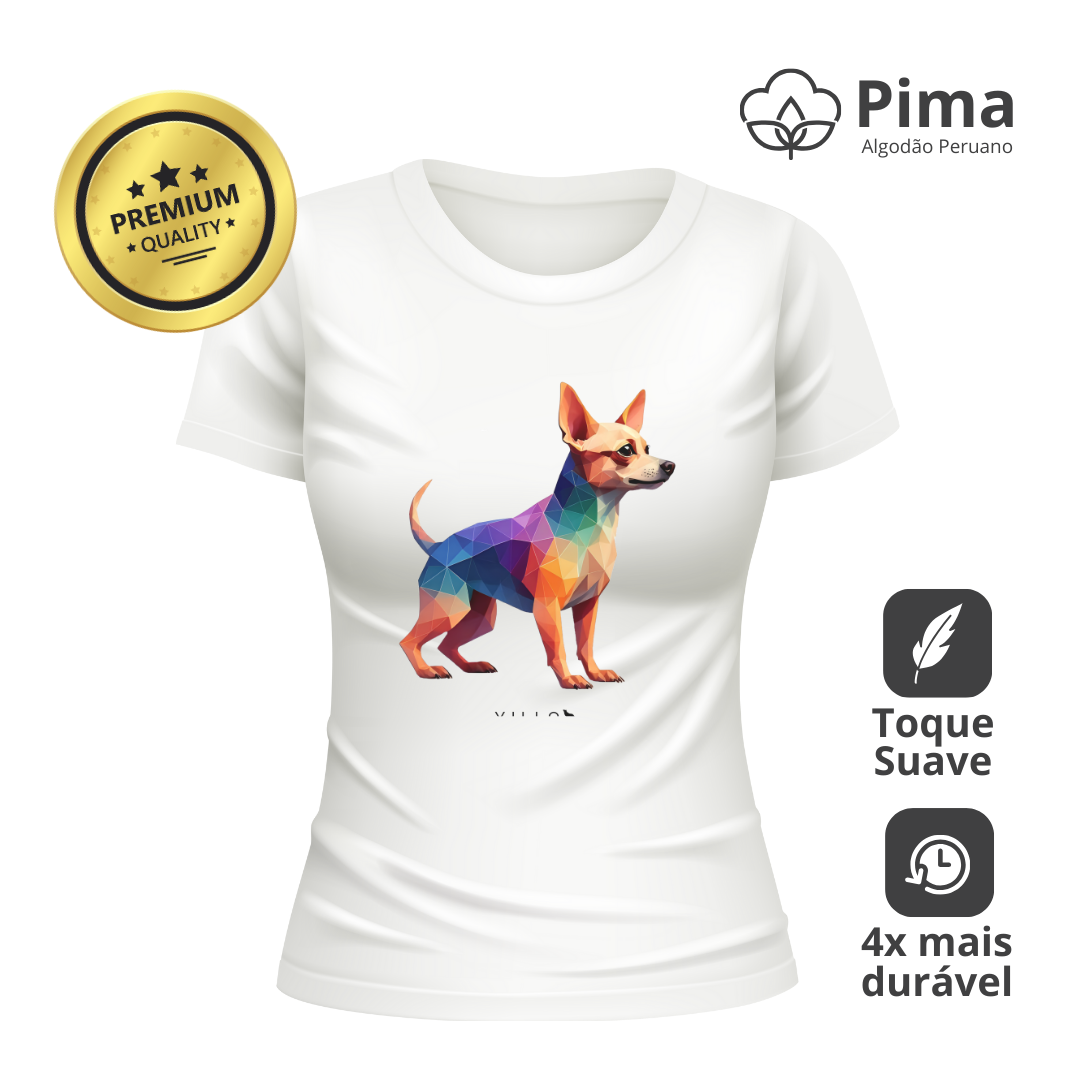 Camiseta Baby Long Pima Premium Chihuahua