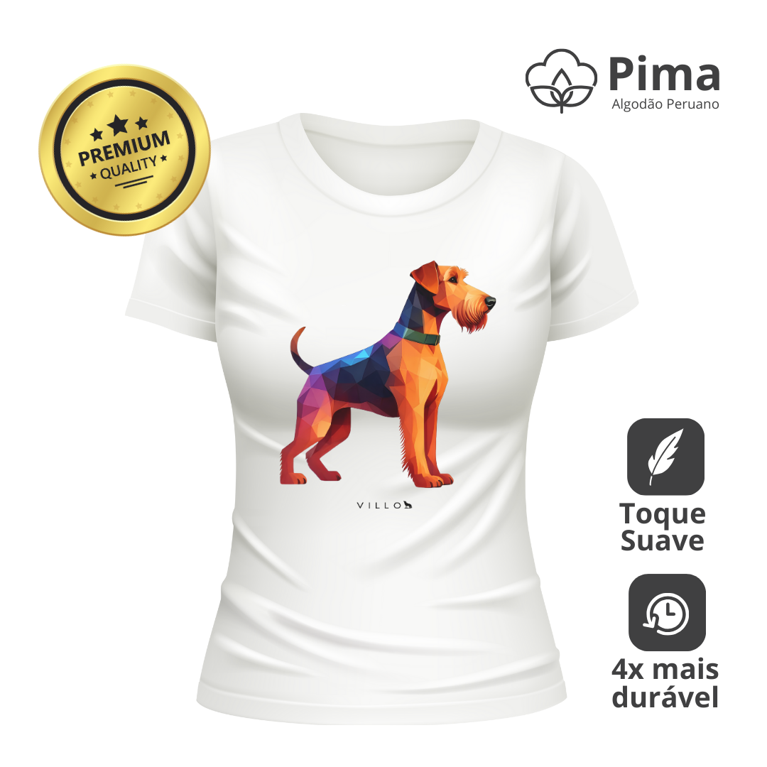 Camiseta Baby Long Pima Premium Airedale Terrier
