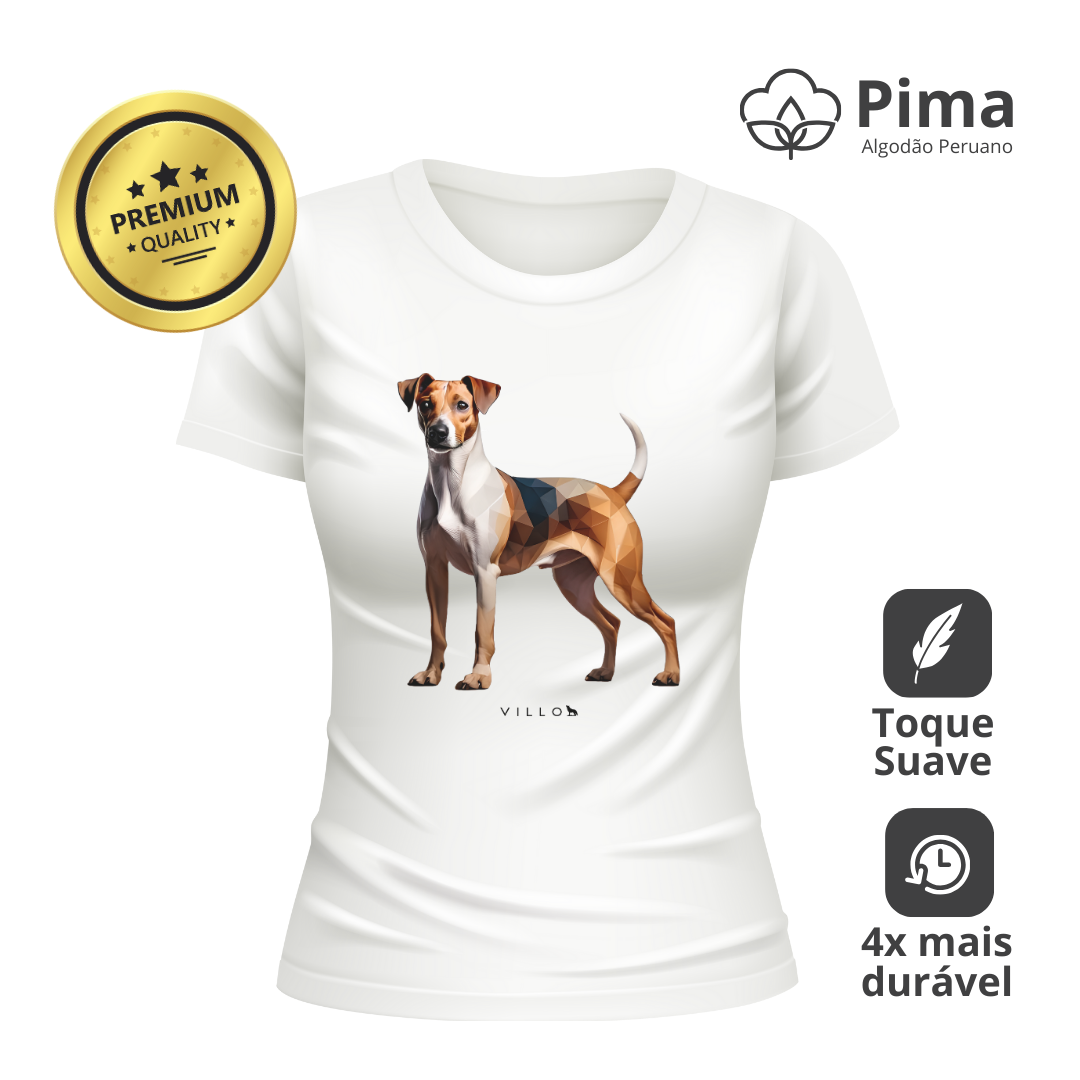 Camiseta Baby Long Pima Premium Fox Paulistinha Terrie Brasileiro