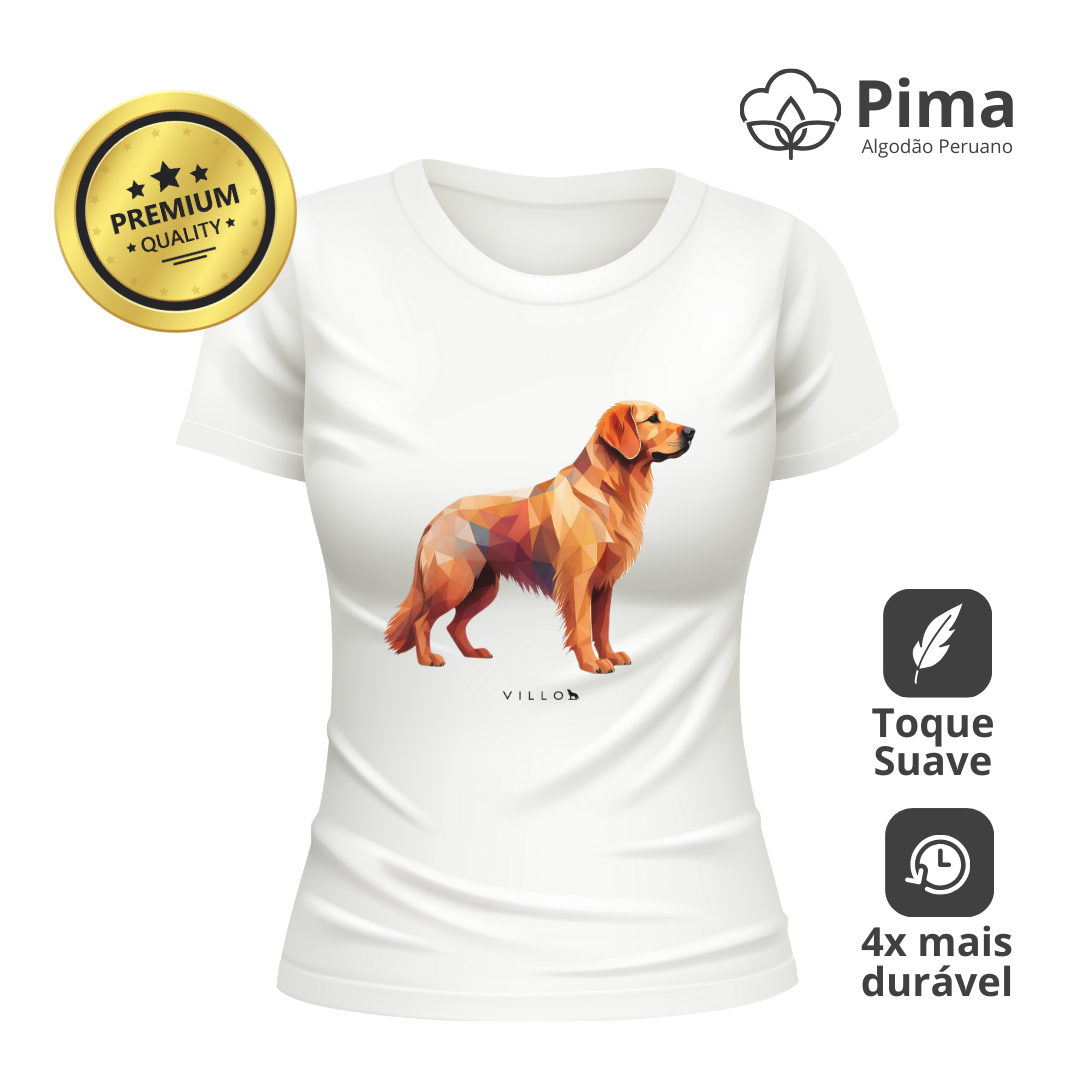 Camiseta Baby Long Pima Premium Golden Retriever