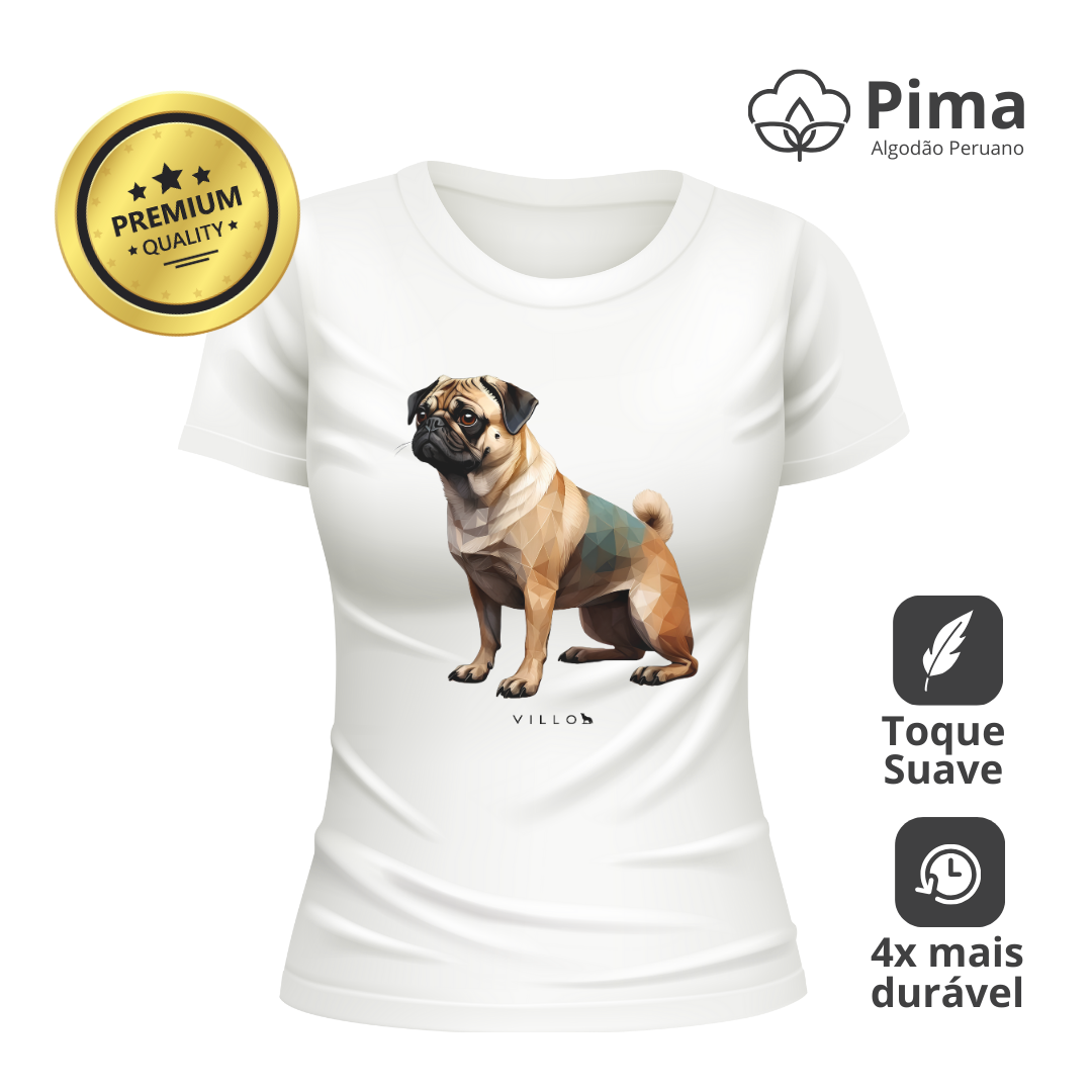 Camiseta Baby Long Pima Premium Pug