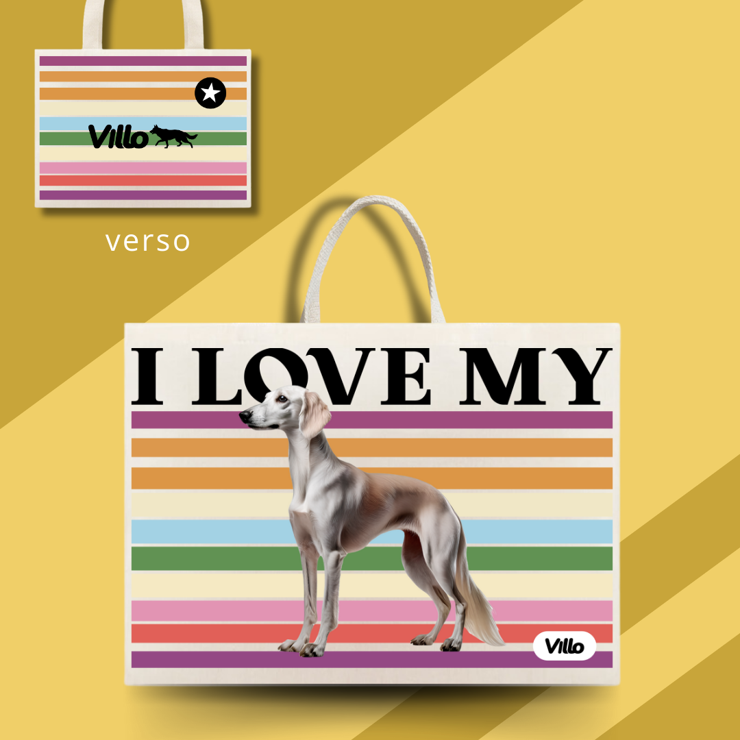 Ecobag Saluki pelo curto