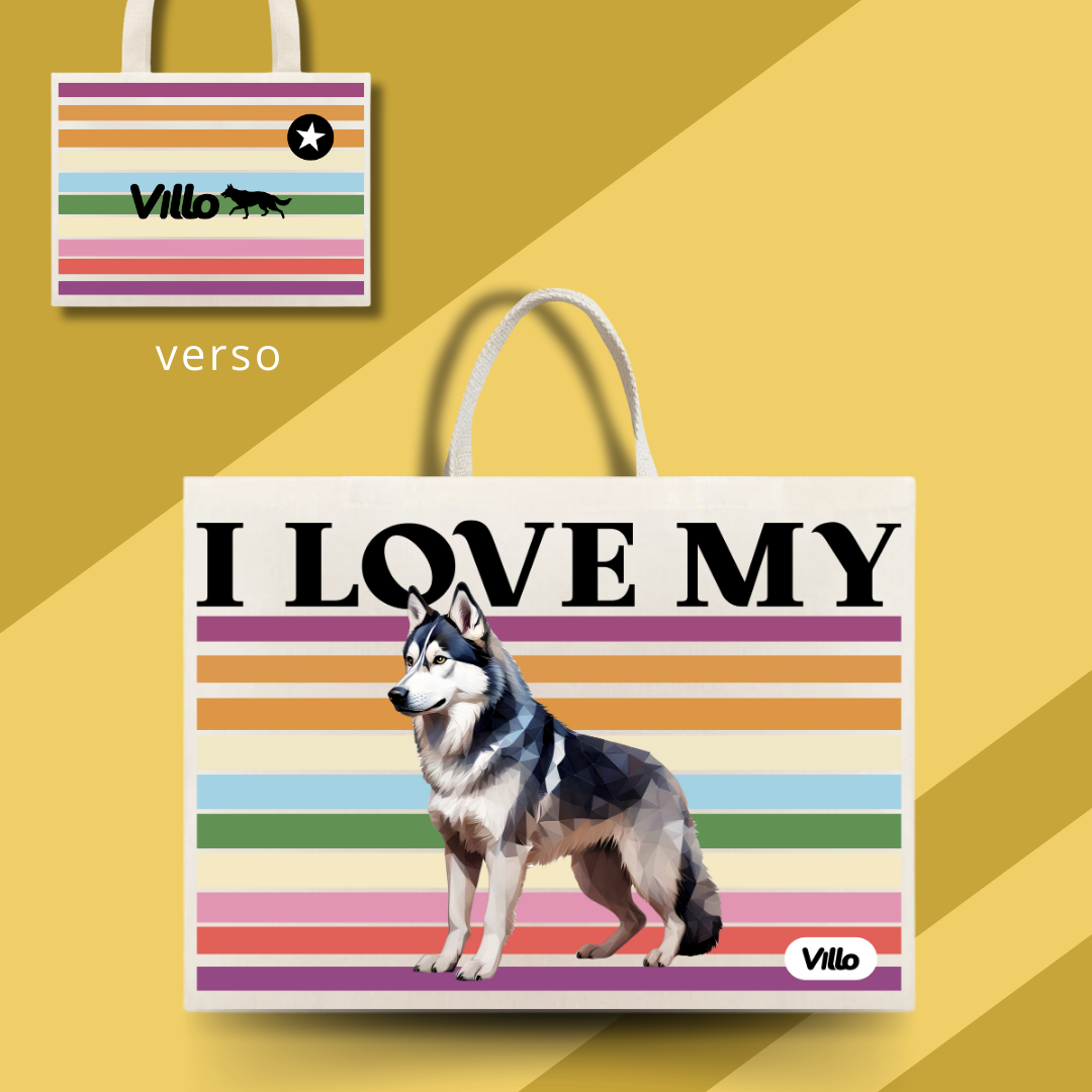 Eco Bag Husky Siberiano
