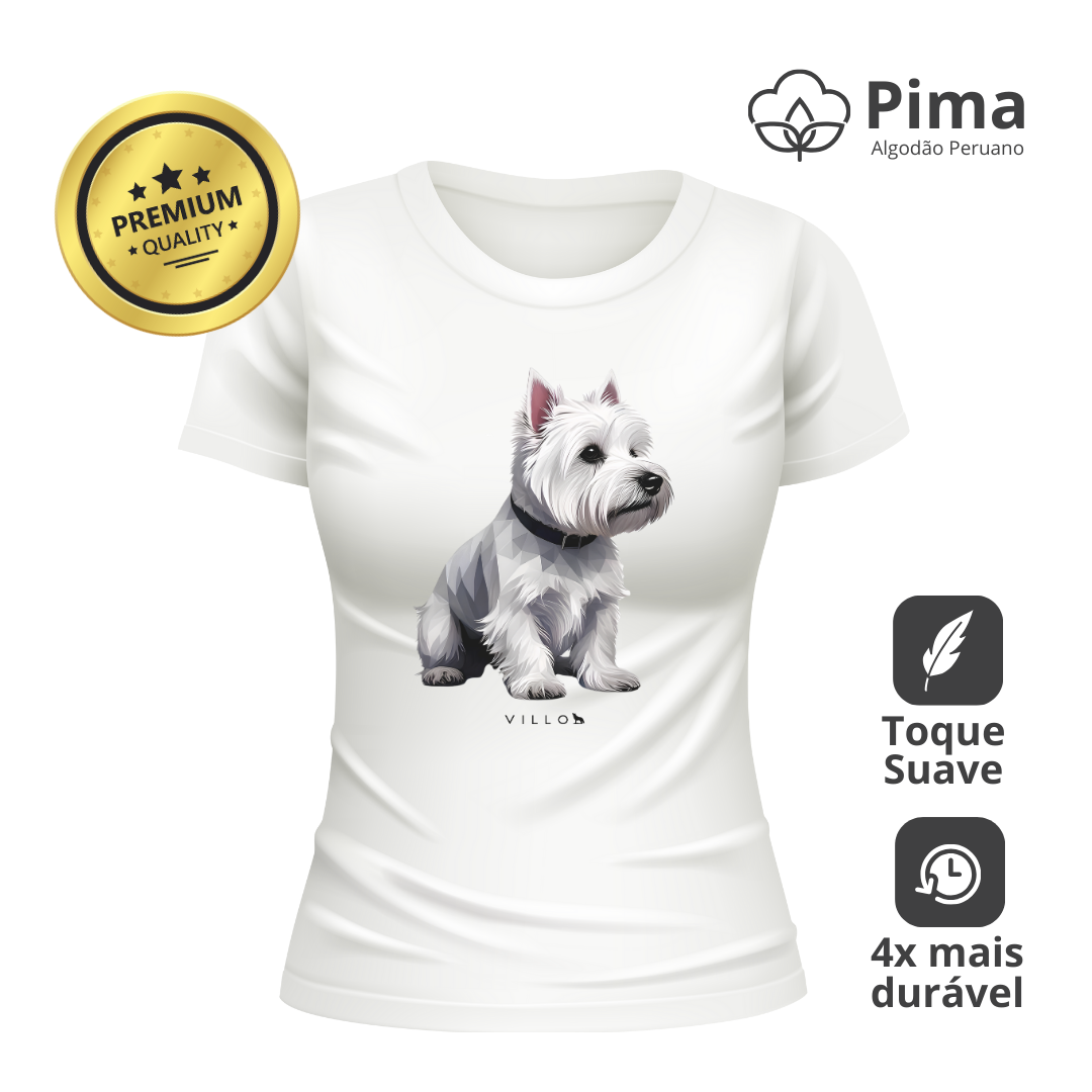 Camiseta Baby Long Pima Premium West Highland White Terrier