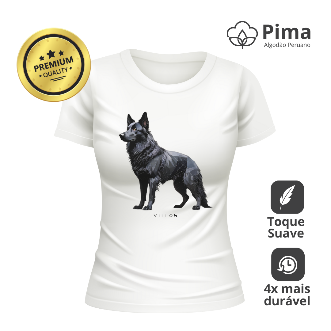 Camiseta Baby Long Pima Premium Pastor Belga