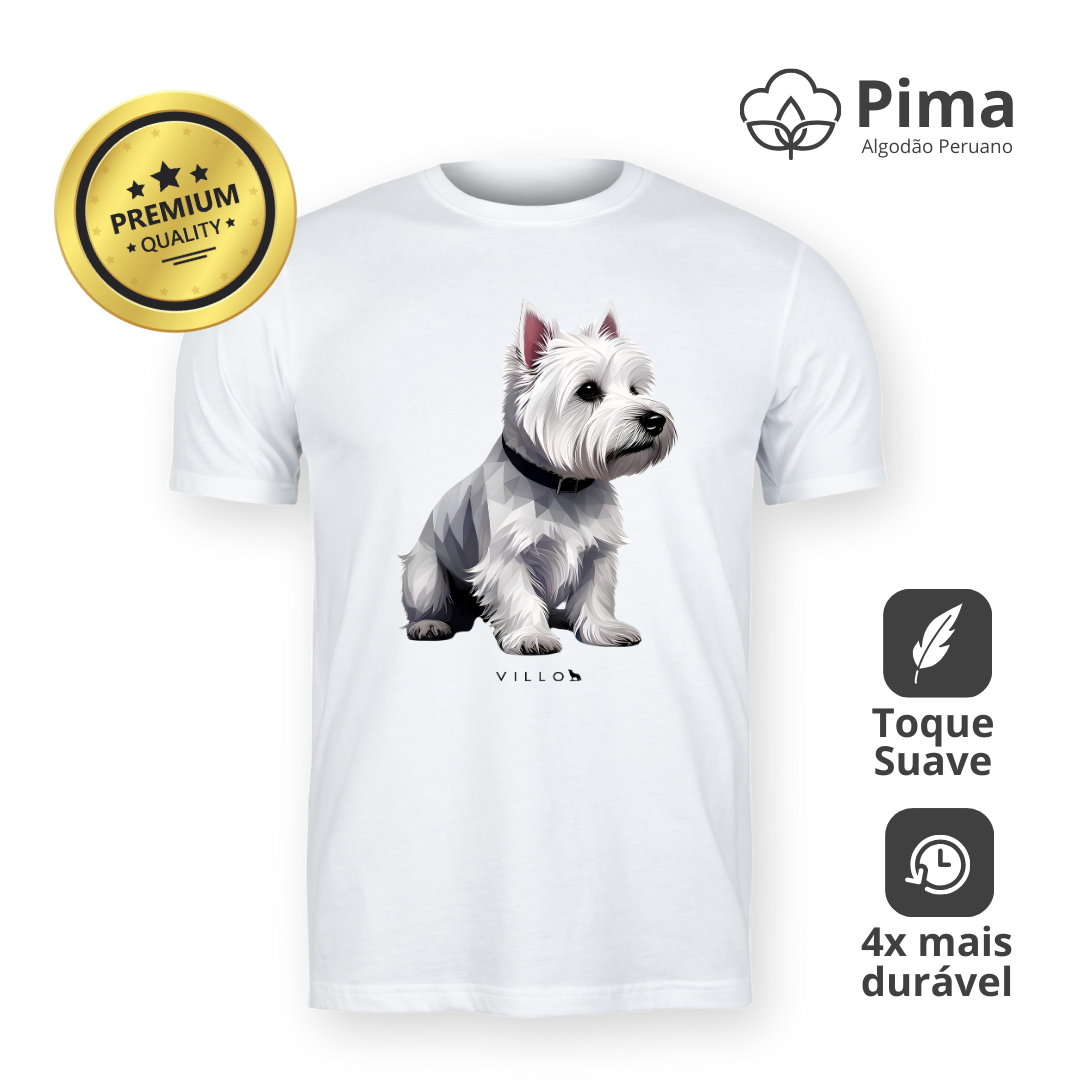 Camiseta Pima Premium West Highland White Terrier