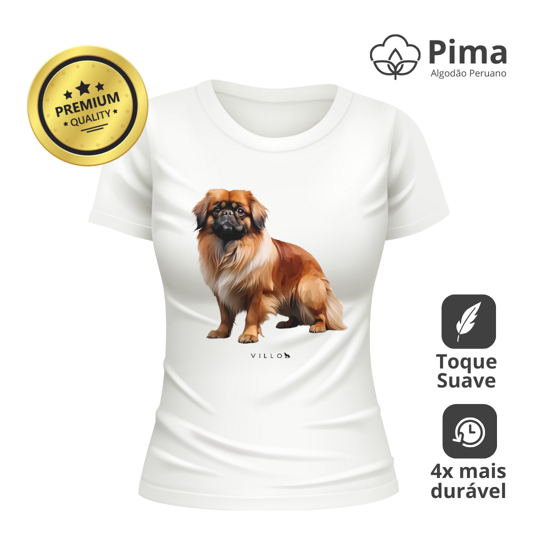 Camiseta Baby Long Pima Premium Pequinês