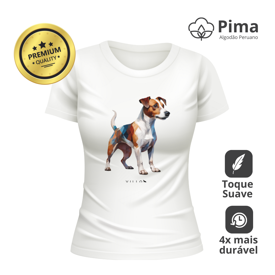 Camiseta Baby Long Pima Premium Jack Russell Terriers