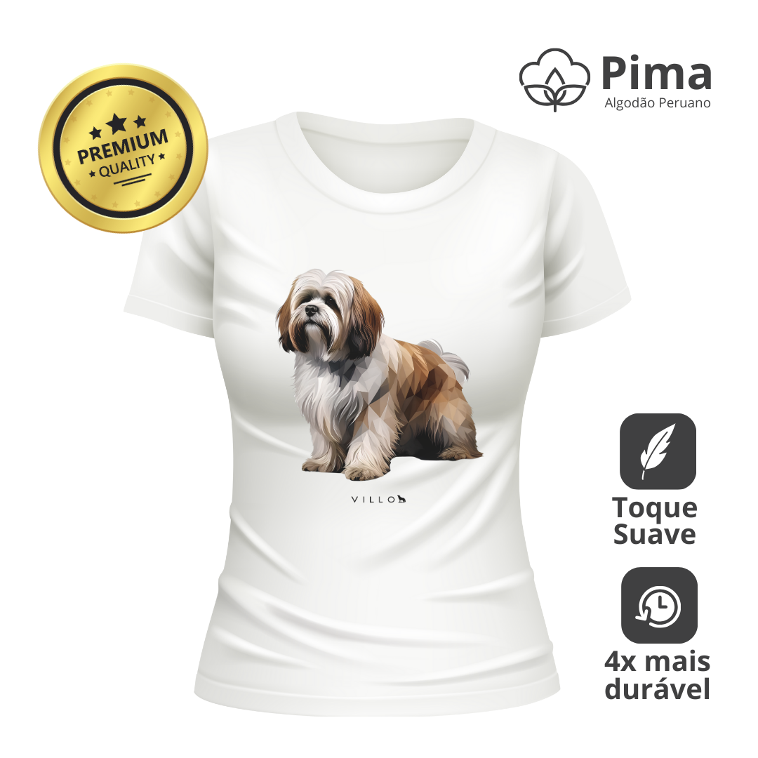 Camiseta Baby Long Pima Premium Lhasa Apso