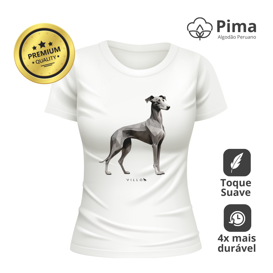 Camiseta Baby Long Pima Premium Galgo Italiano