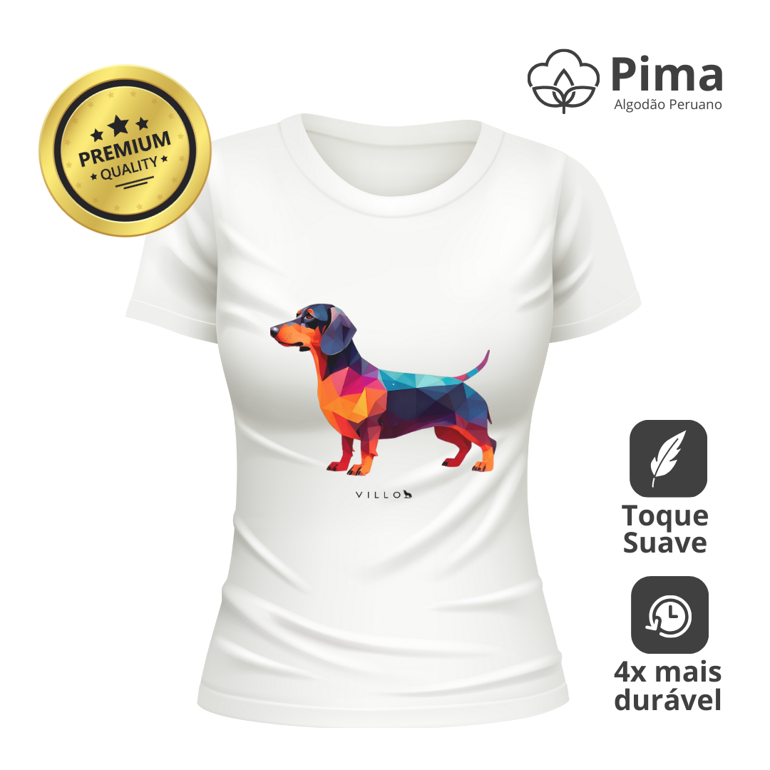 Camiseta Baby Long Pima Premium Dachshund