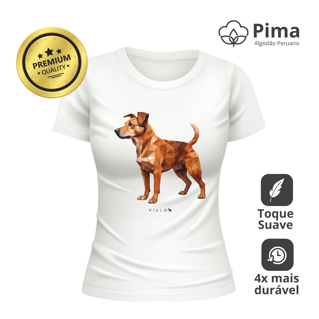 Camiseta Baby Long Pima Premium Caramelo (sem raça)