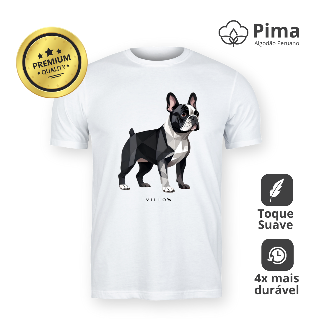 Camiseta Pima Premium Bulldog Frânces