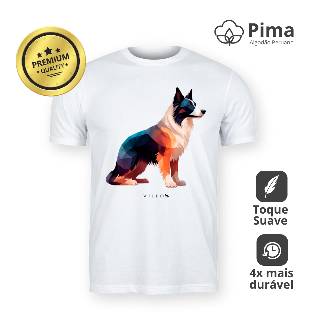 Camiseta Pima Premium Border Collie