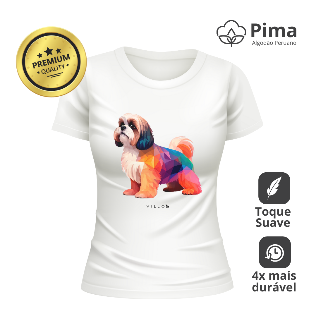 Camiseta Baby Long Pima Premium Shih Tzu