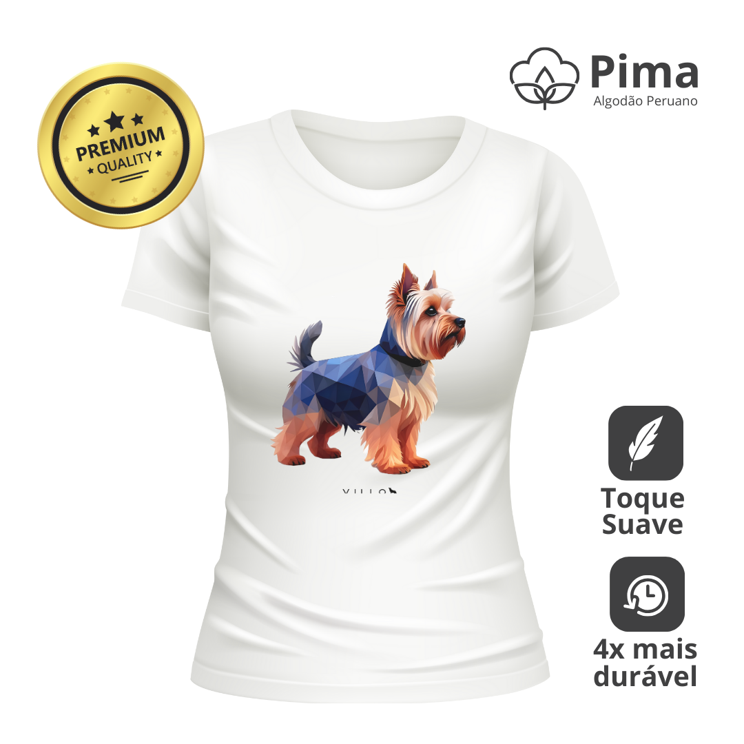 Camiseta Baby Long Pima Premium Yorkshire Terrier