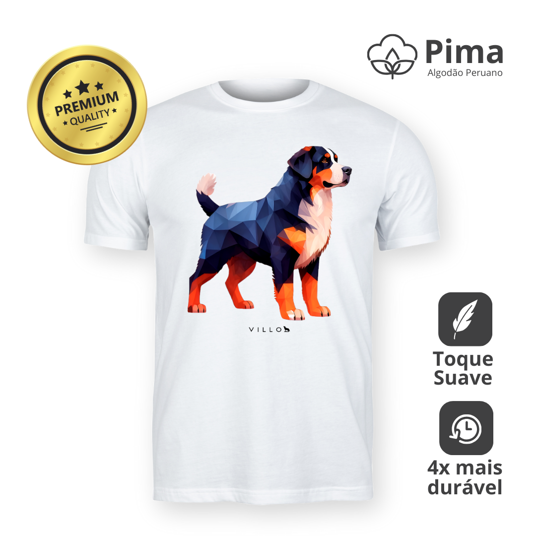 Camiseta Pima Premium Bernese (Boiadeiro de Berna)