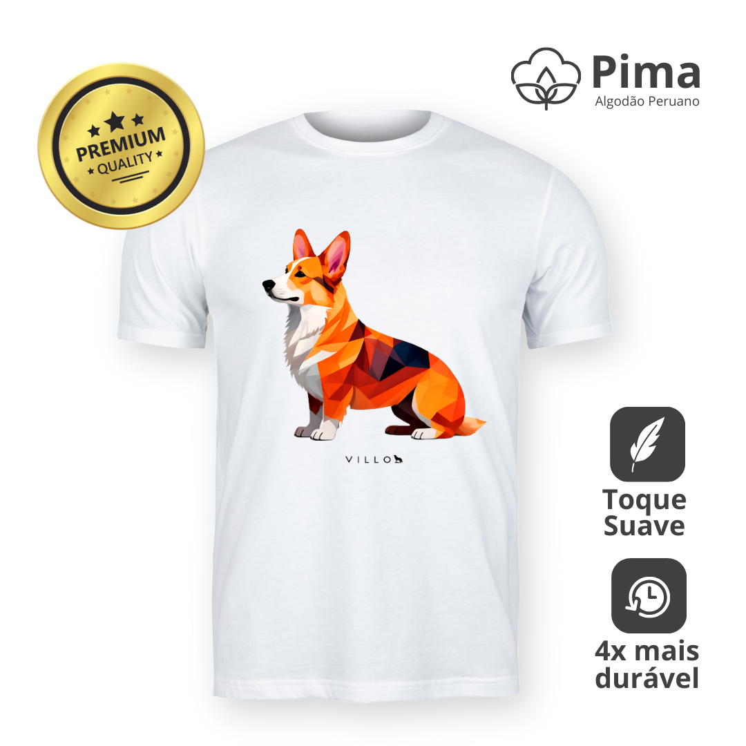 Camiseta Pima Premium Corgi Pembroke