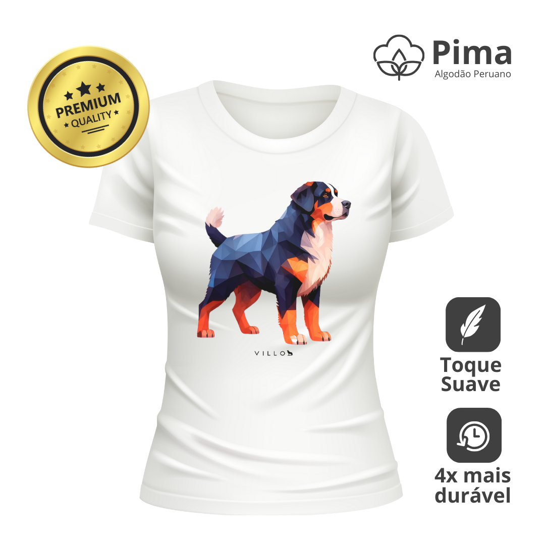 Camiseta Baby Long Pima Premium Bernese (Boiadeiro de Berna)