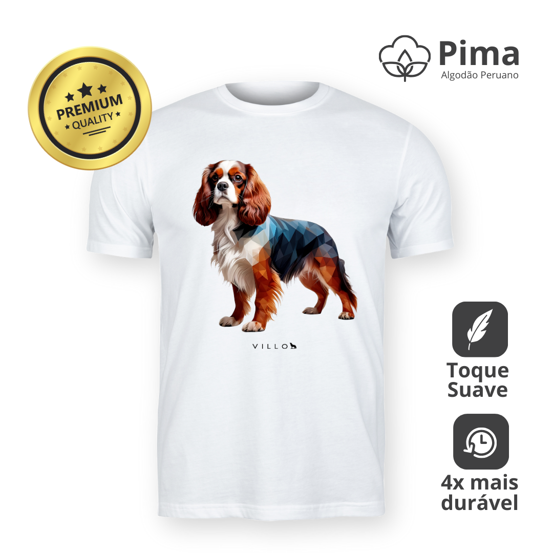 Camiseta Pima Premium Cavalier King Charles Spaniel