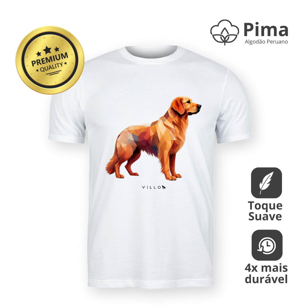 Camiseta Pima Premium Golden Retriever