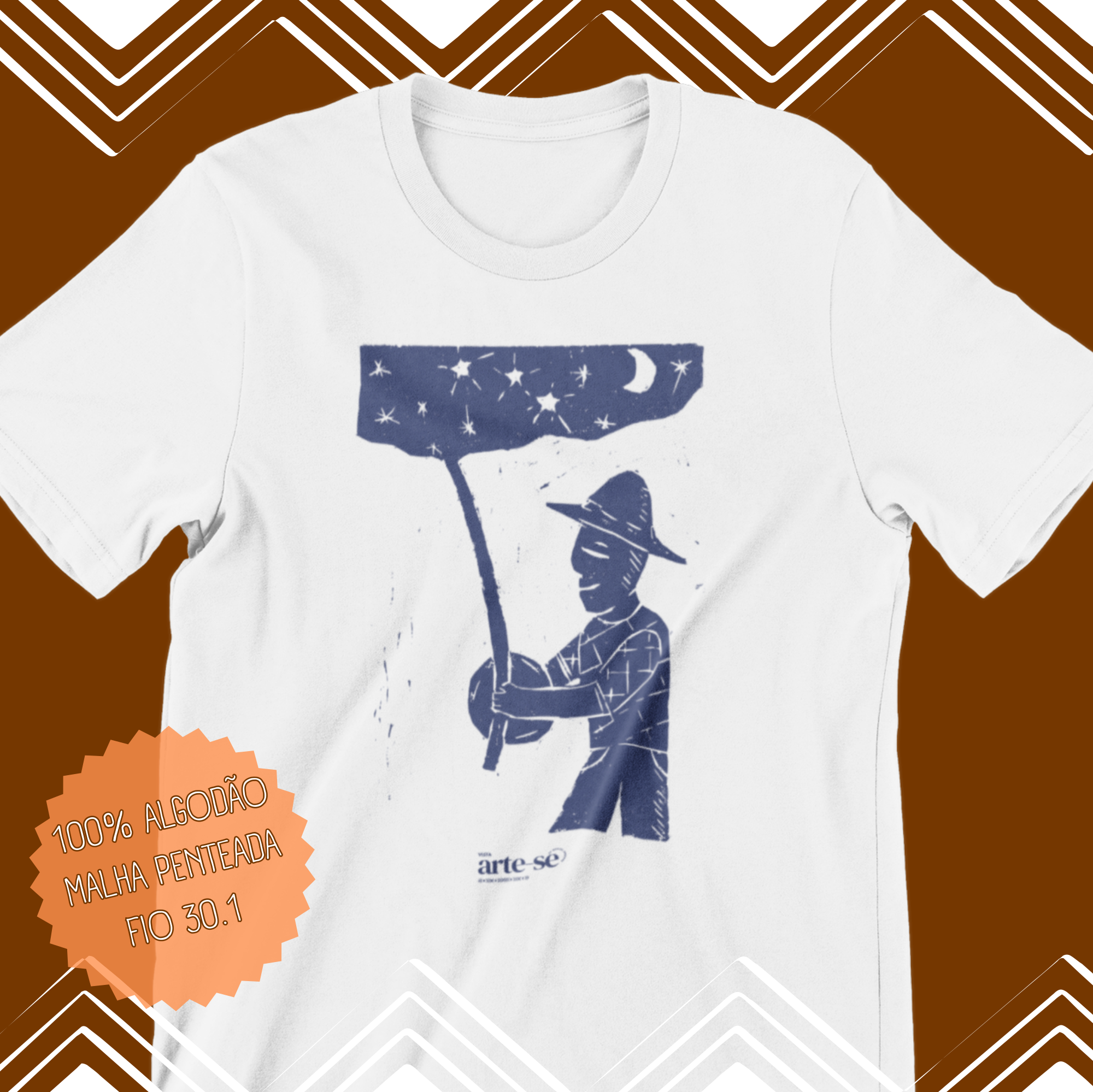 Camiseta - No céu tem três estrelas