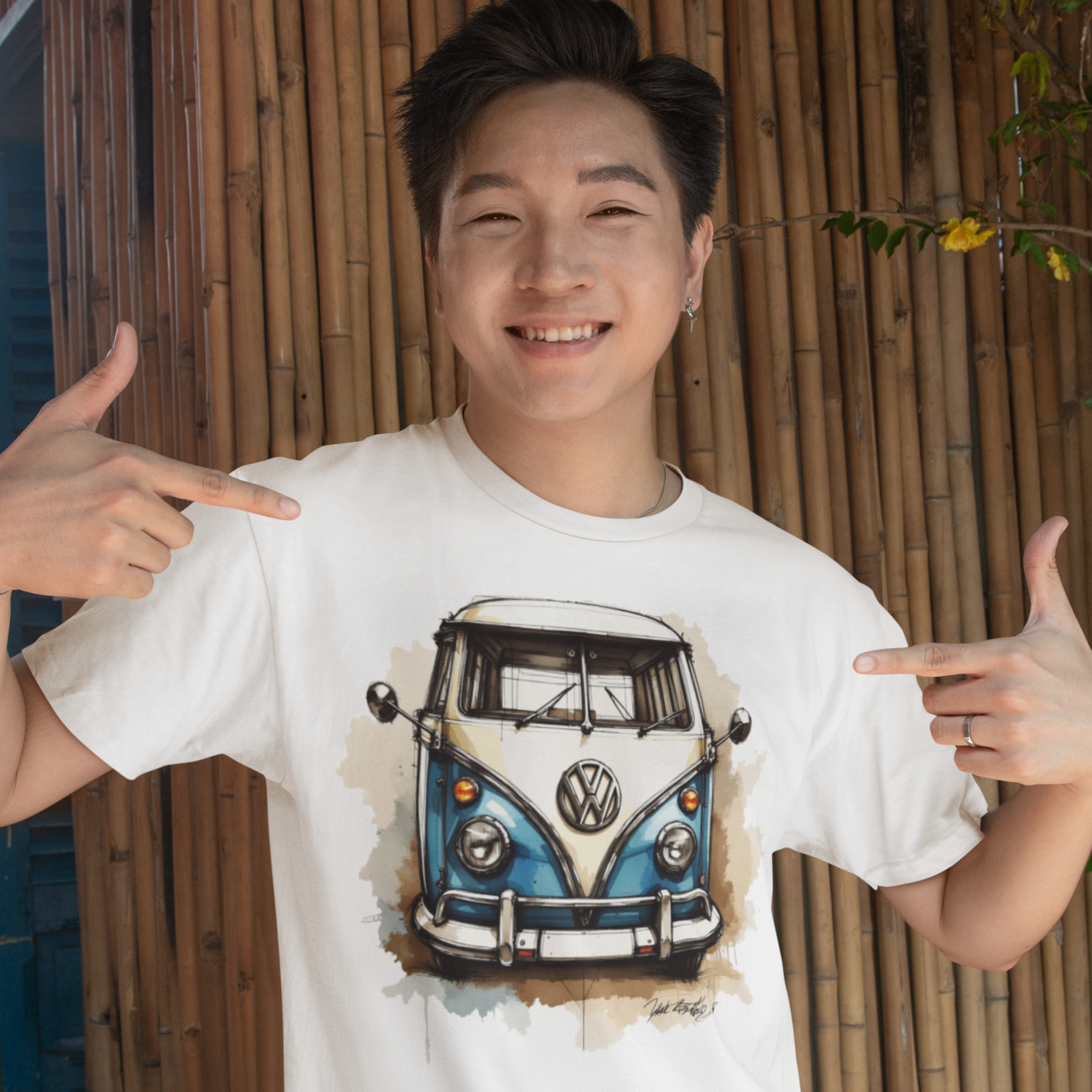 Camiseta Kombi Corjuinha Desenhada