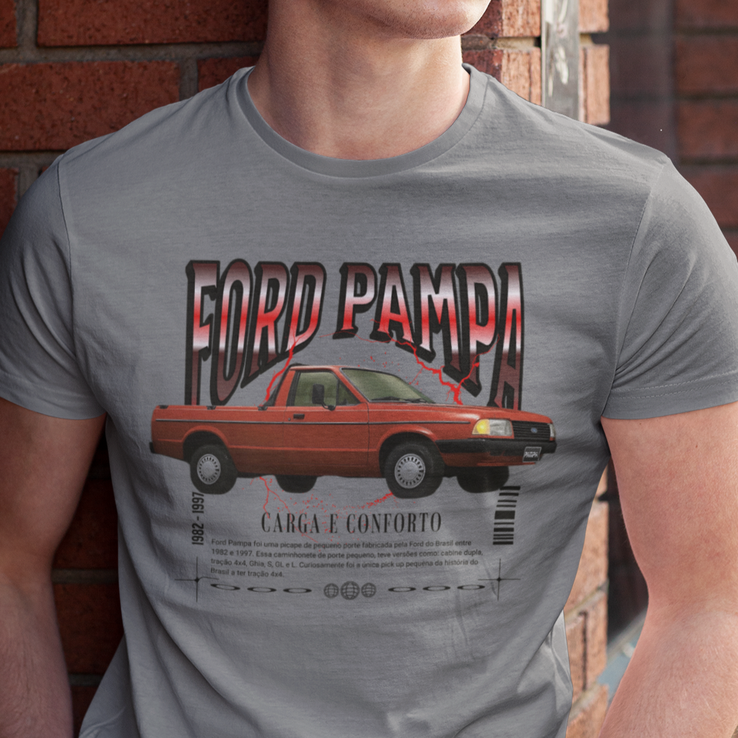 Camiseta Ford Pampa Carga e Conforto