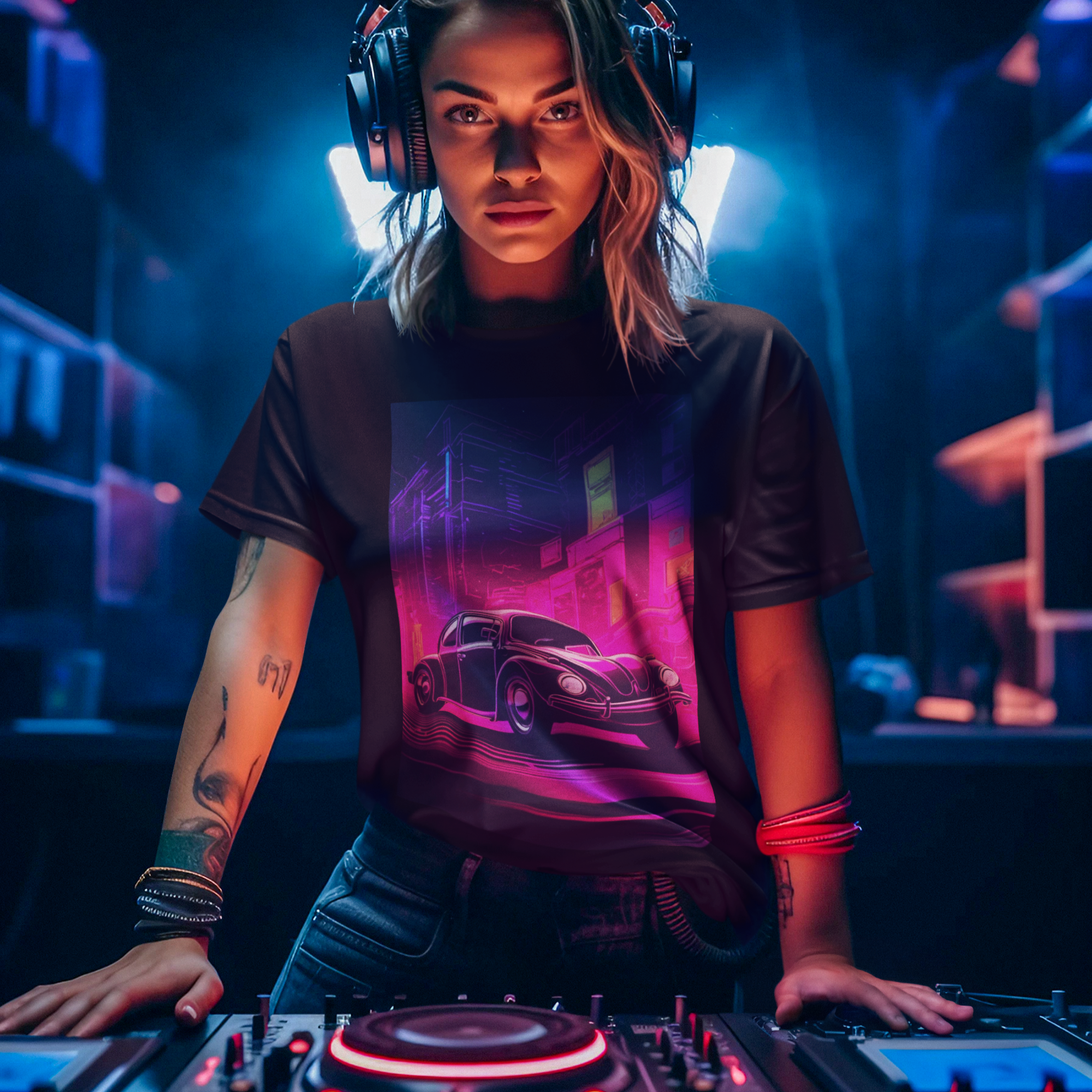 Blusinha Fusca Neon Noite