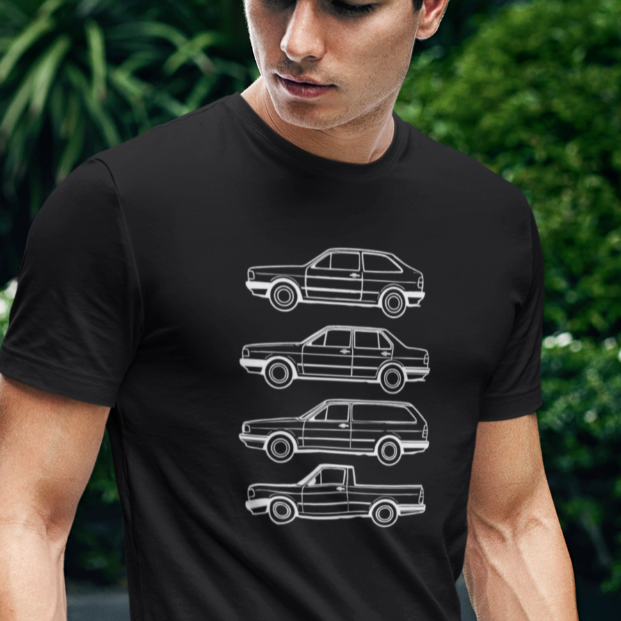 Camiseta Familia VW Quadrados LB