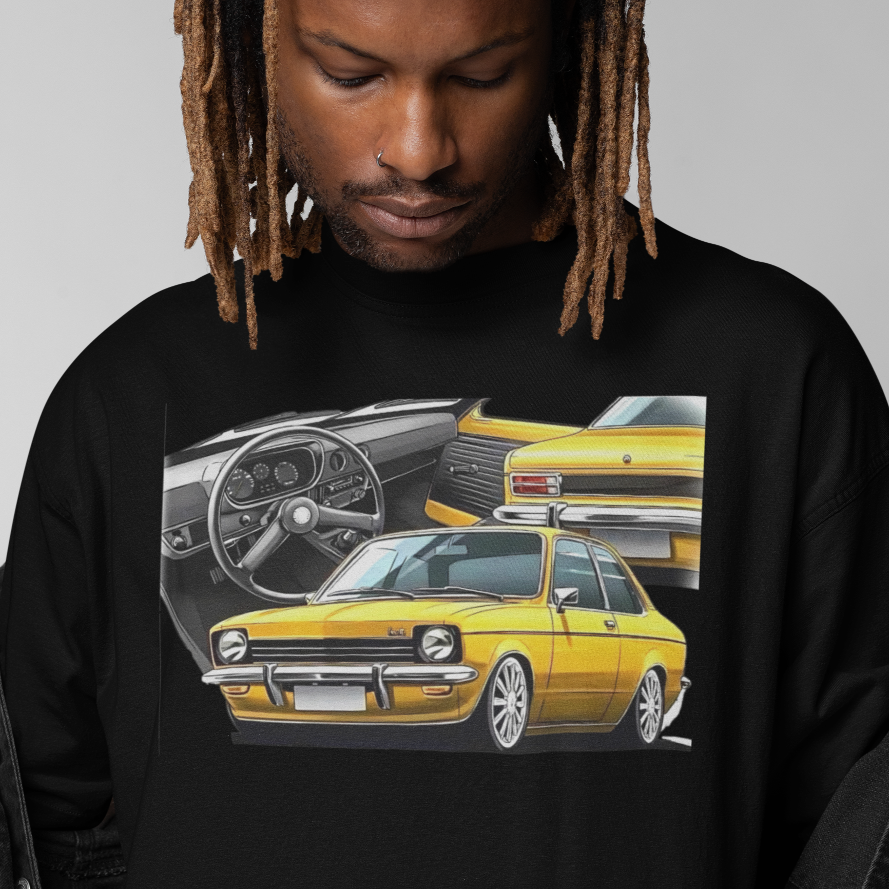 Camiseta Chevette Tubarão ângulos