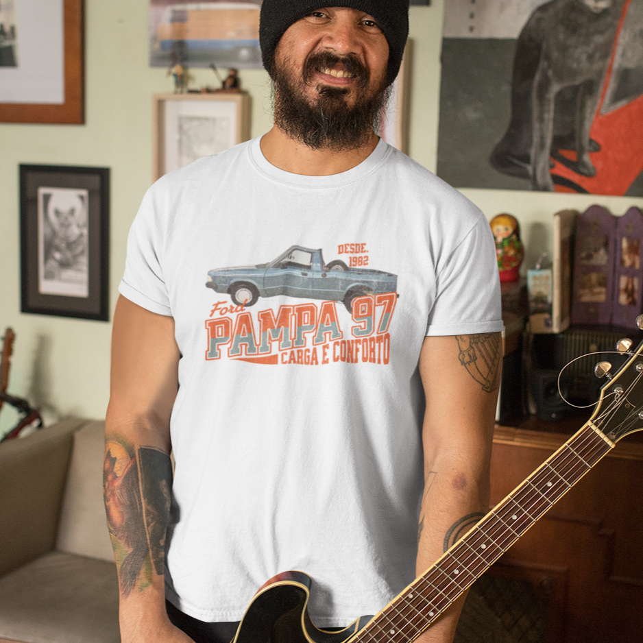 Camiseta Ford Pampa 97 Carga e Conforto