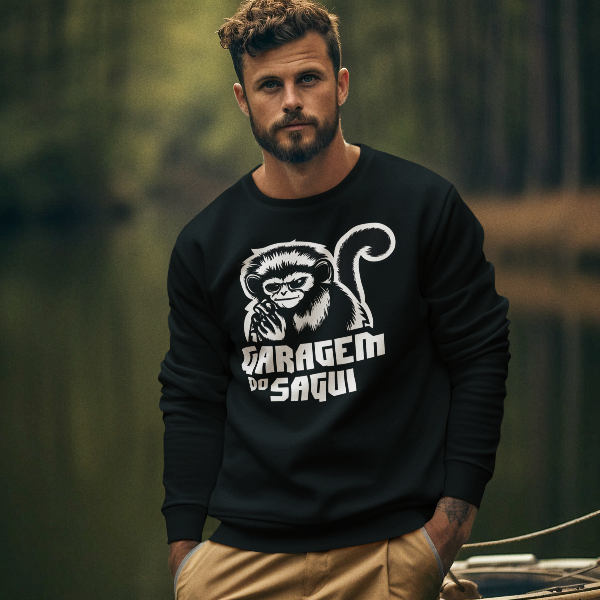 Moleton Fechado Garagem do Sagui Logo