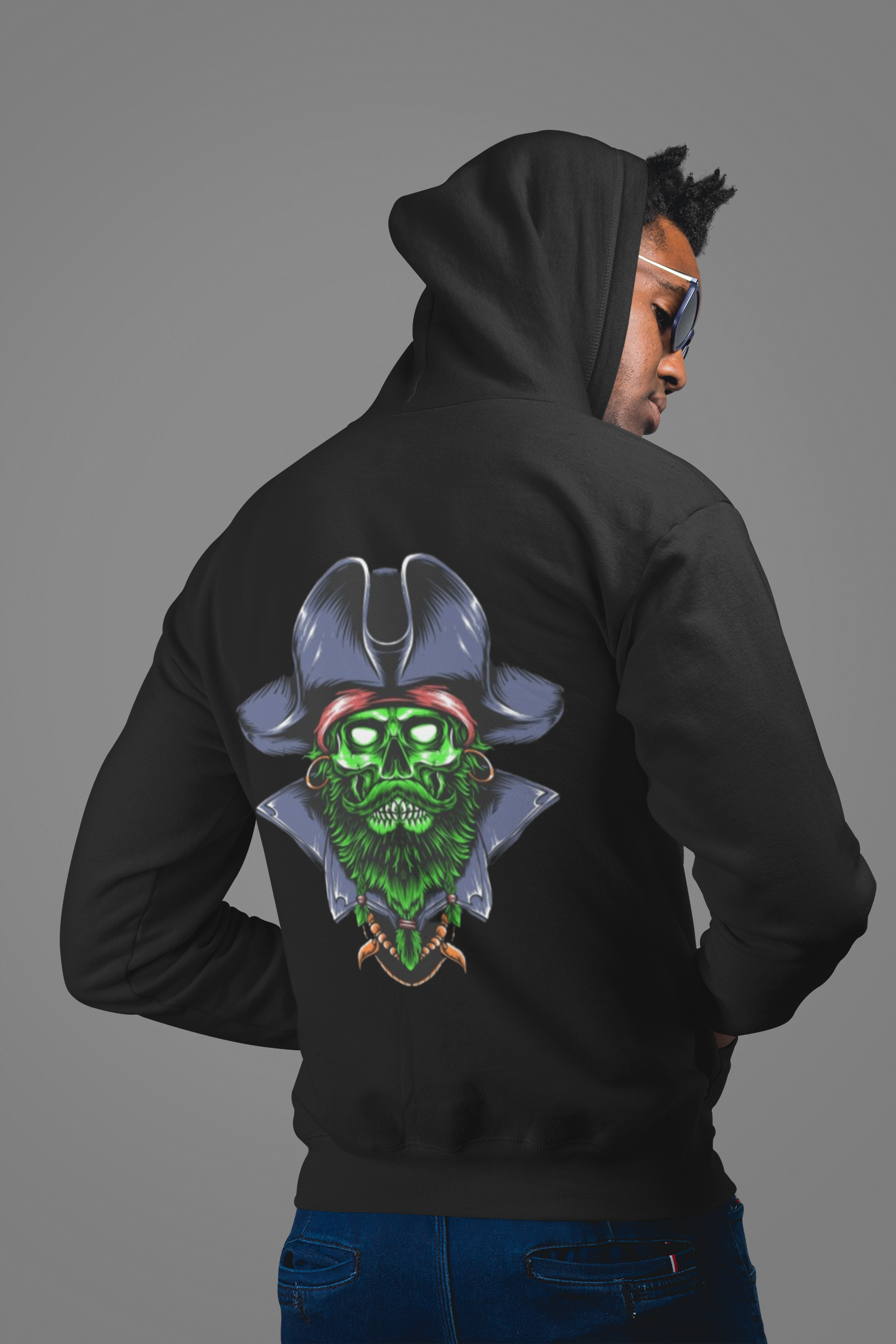 Moletom Canguru Zombie Pirate