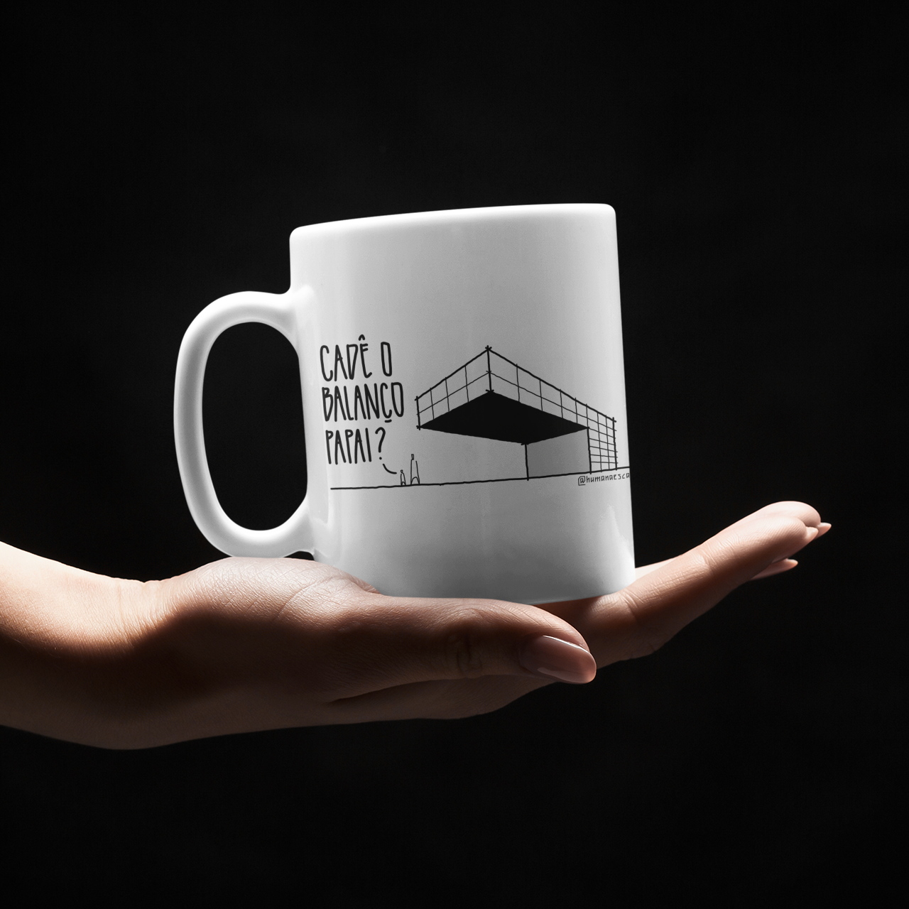 Caneca - Cadê o balanço papai?