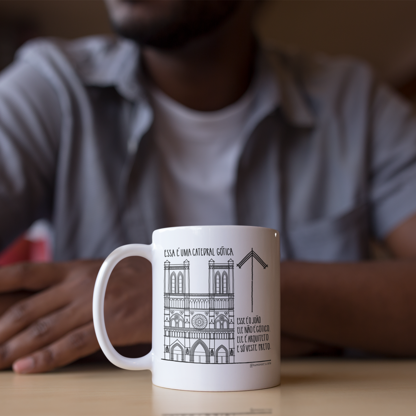 Caneca - Essa é uma catedral gótica