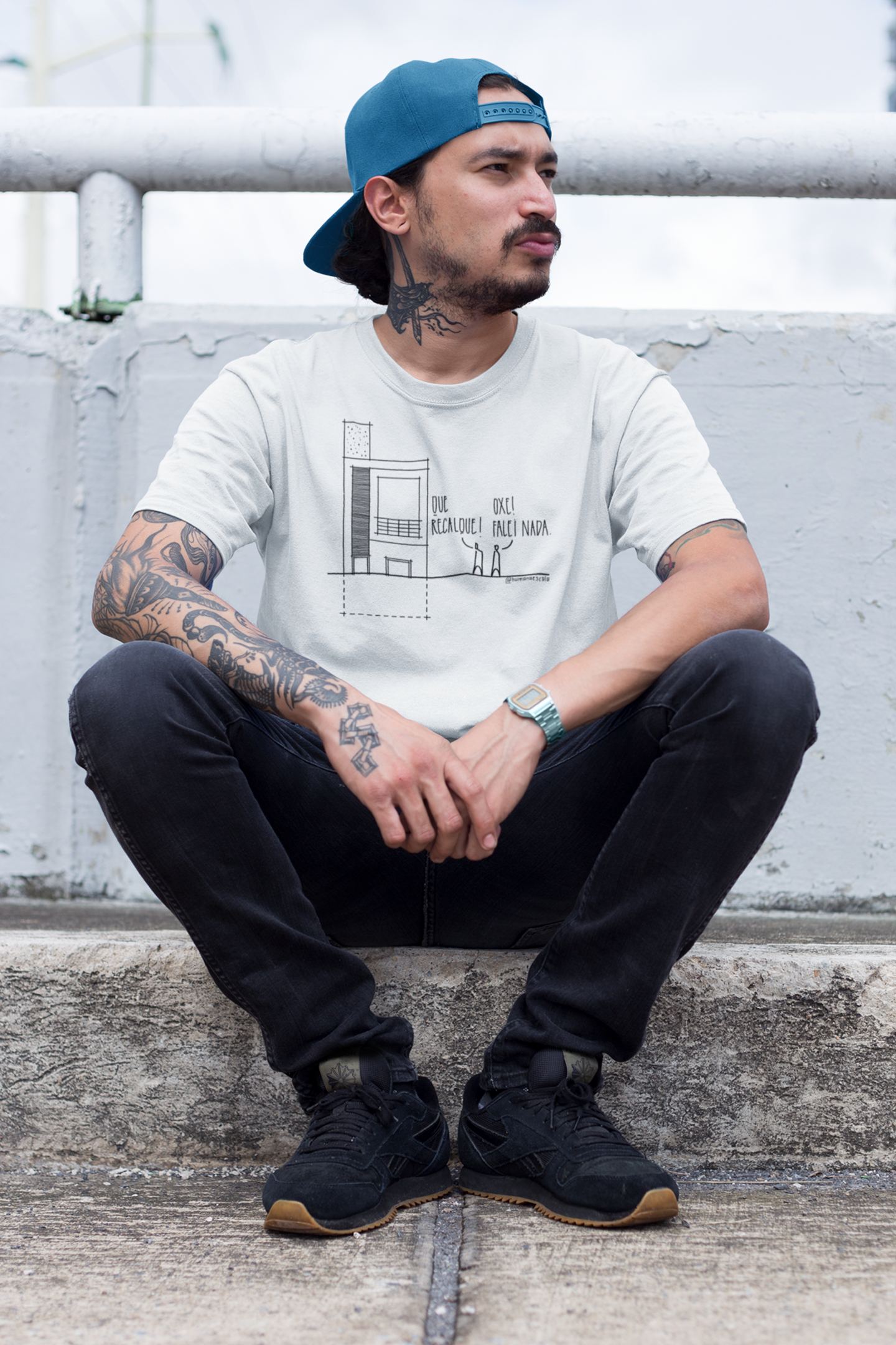 Camiseta Unissex Branca - Que realque!