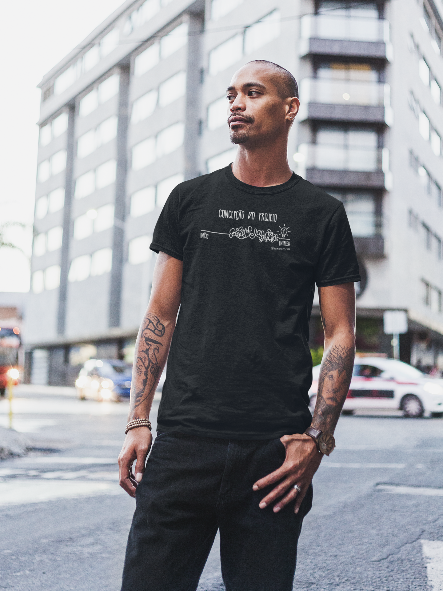 Camiseta Unissex Preta - Concepção do Projeto
