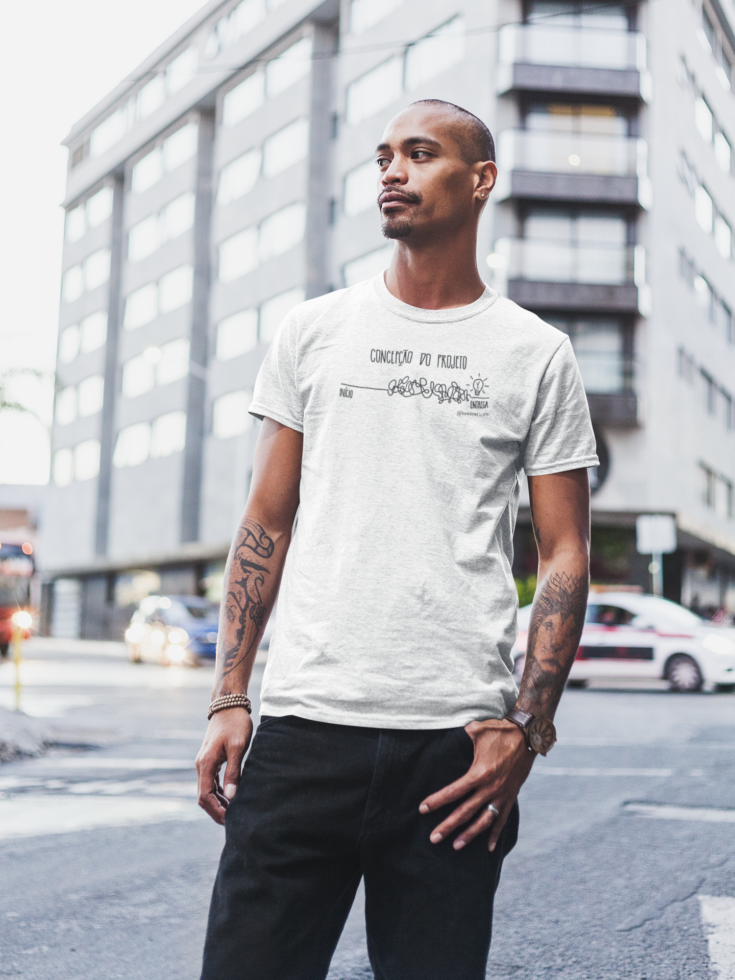 Camiseta Unissex Branca - Concepção do Projeto