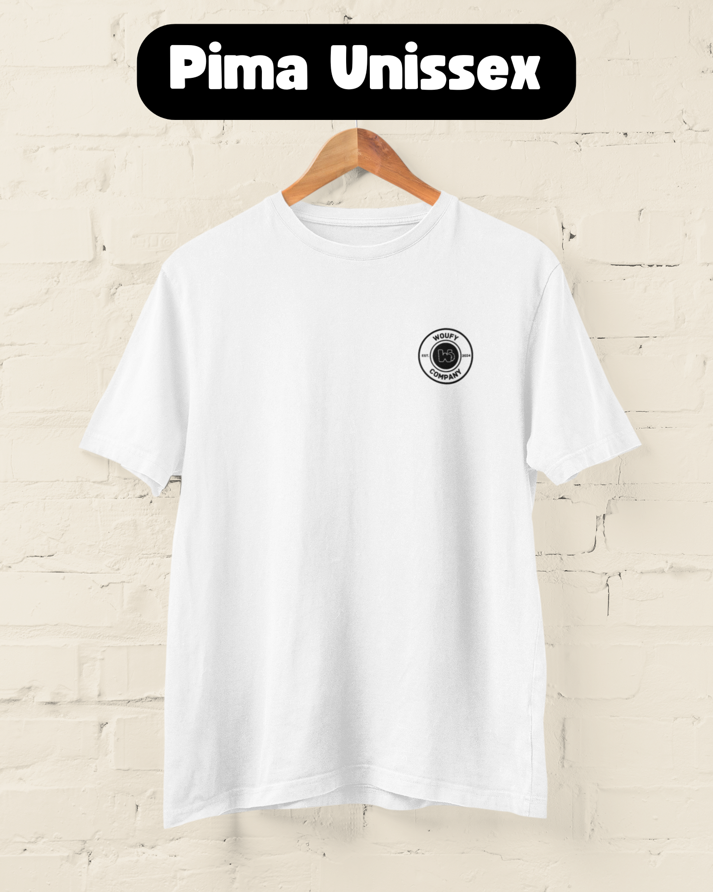 Woufy Origins Black | T-Shirt Pima