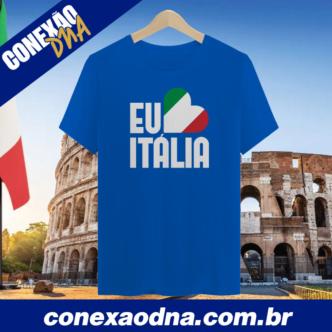Camiseta Eu Amo Itália