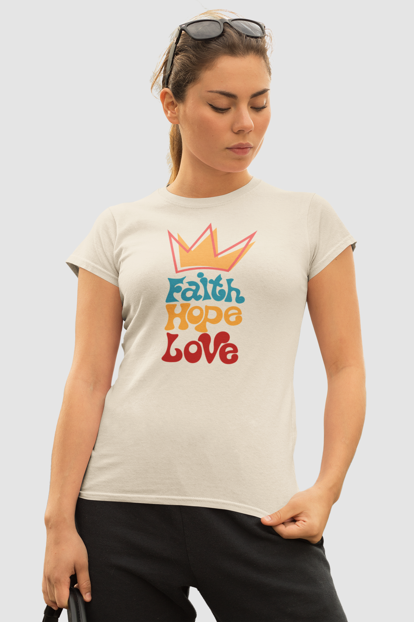 T-shirt Quality Fé - Esperança - Amor