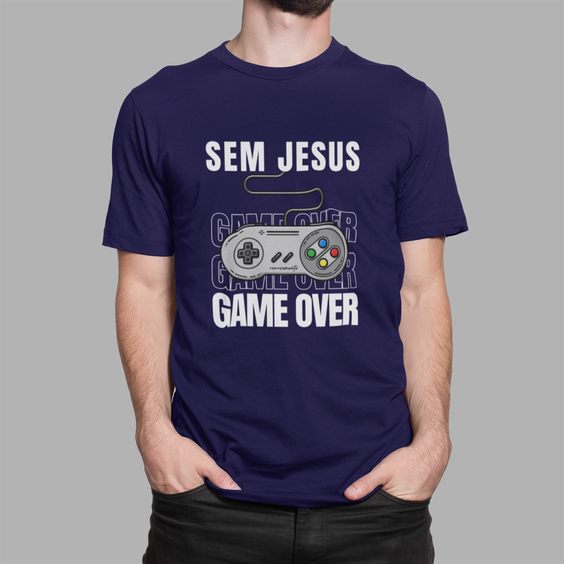 T-Shirt Prime Sem Jesus é Game Over