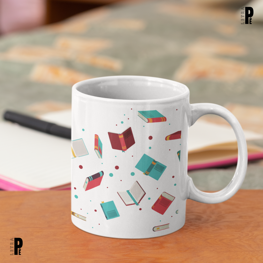 Caneca | Livros soltos no pensamento