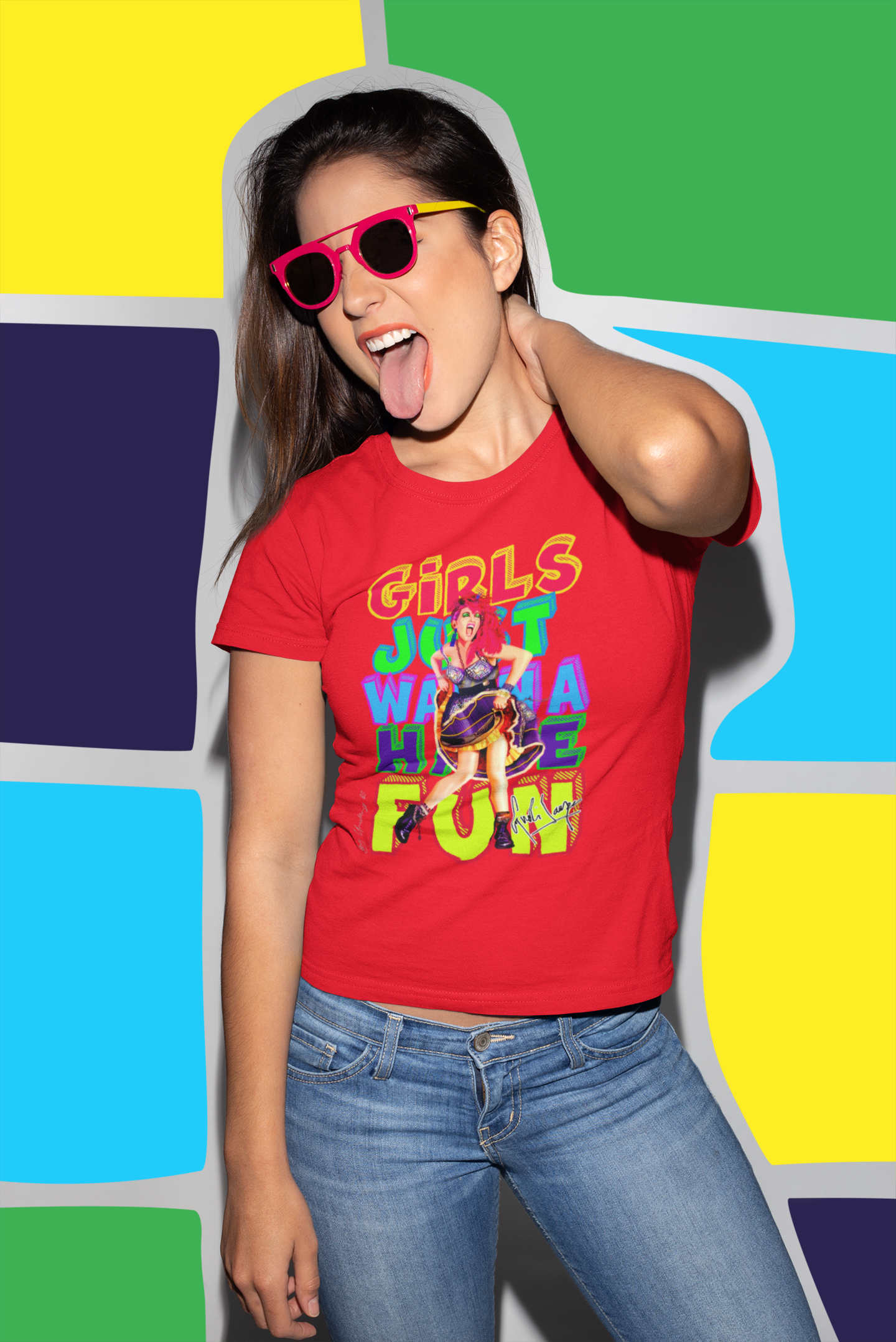 CAMISETA CYNDI LAUPER by Universo 80