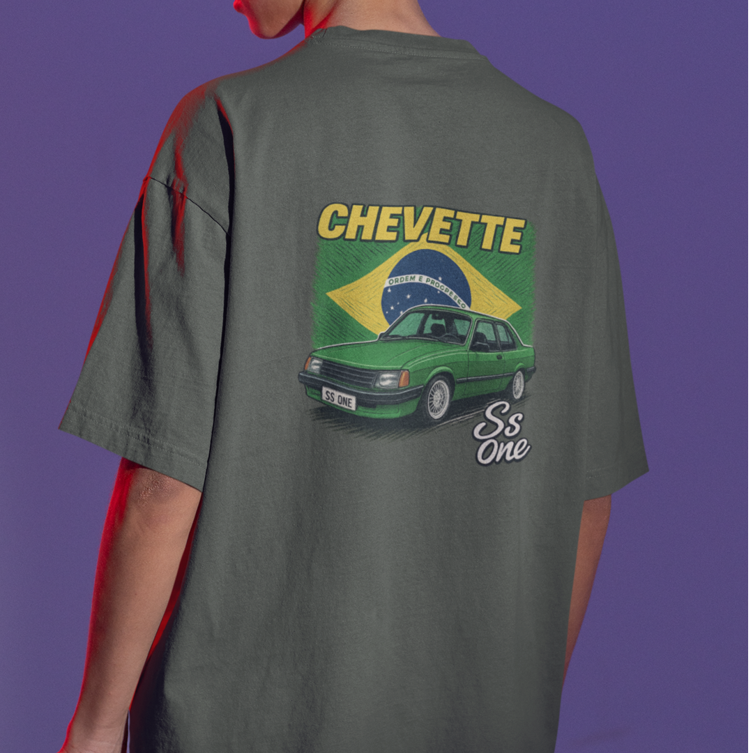 Camiseta Oversized Chevette Verde Ss One