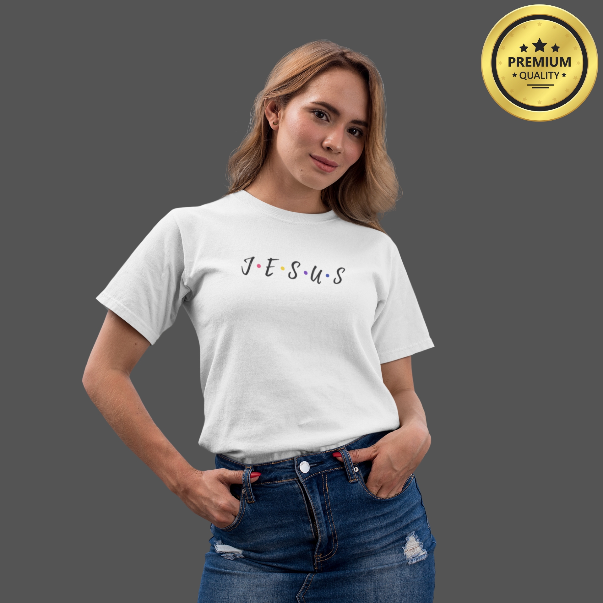 Camiseta Feminina Premium Jesus