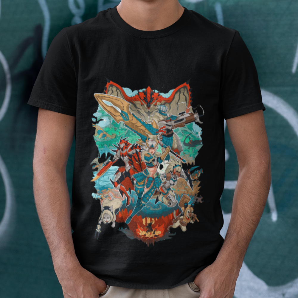 Camiseta - A Caçada Começa - Monster Hunter