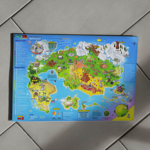 PÔSTER MAPA INTERATIVO - DRAGON BALL