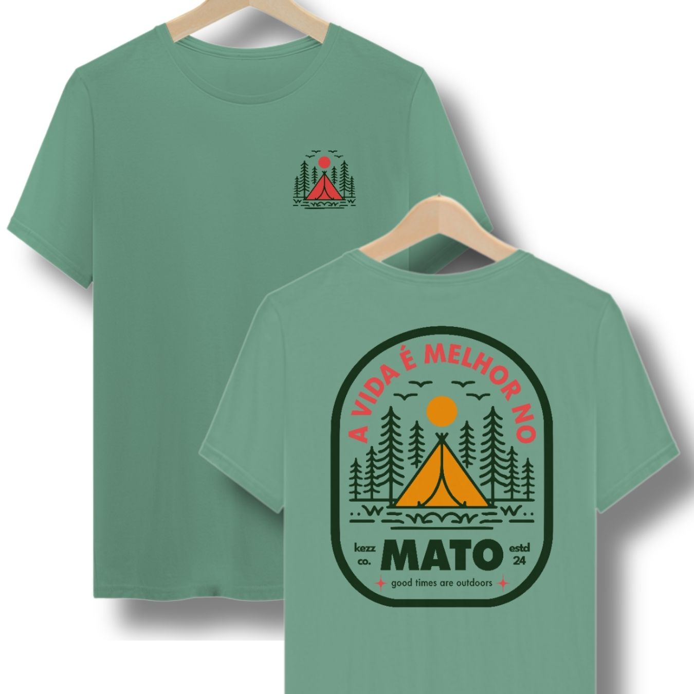 Camiseta Estonada A vida é melhor no Mato